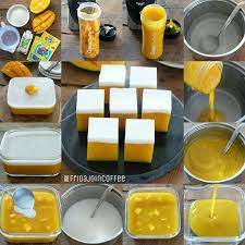 Image May Contain Candles And Food Puding Puding Mangga Hidangan Penutup