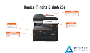 Notwithstanding print/duplicate yield up to 25 ppm, the bizhub 25e extends your efficiency with quick shading examining to different objections. Konica Minolta Bizhub 25e Cena I Harakteristiki