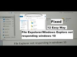 How To Fix File Explorer Not Working In Windows 10 Youtube