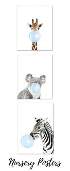 Animal Bubbles Horse Giraffe Dog Canvas Poster Dog Canvas Canvas Poster Giraffe