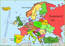 Bild Europakarte Europe Map Map Voyage Europe