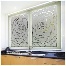 Sticker Occultant Pour Vitres Et Fenetres Motif De Fleur De Rose Geante Sticker Vitre Film Pour Fenetre Stickers Vitres