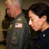 Major Tarren Barrett and Tech. Sgt. Stephanie Justus