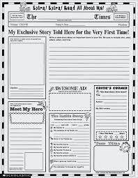 The Scoop Editable Student Newspaper Template Article Summary Middle ...