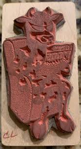 Mail Expressions Cow Reading The Evening Moos Rubber Stamp