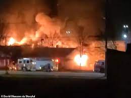 Crews from atlanta fire dept. Fire Rips Through Shaquille O Neal S Historic Krispy Kreme Store In Atlanta Daily Mail Online