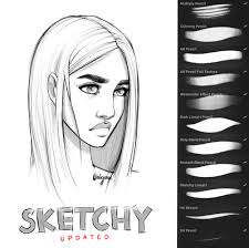 Sketchy Brush Set For Procreate Procreate Brushes Free Procreate Brushes Drawing Tutorial Face