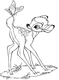 Bambi For Kids Bambi Coloring Page To Download For Free From The Gallery Bambi Just Co In 2020 Butterfly Coloring Page Deer Coloring Pages Cartoon Coloring Pages