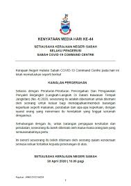 Terkini sop pkp sop aidilfitri 2021 mhi 6 mei 2021. Tawau Kenyataan Media Hari Ke 44 Setiausaha Kerajaan Facebook