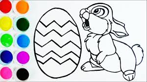 Conejo De Pascua Para Colorear