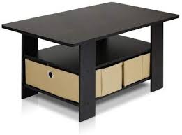 Amazon Com Furinno 11158ex Br Coffee Table With Bins Espresso Brown Kitchen Dining Cool Coffee Tables Living Room Sets Furniture Coffee Table