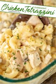 Overnight Chicken Tetrazzini A New Family Favorite It Is On Repeat In Our House Just Dum In 2020 Chicken Tetrazzini Recipes Plain Chicken Recipe Chicken Tetrazzini