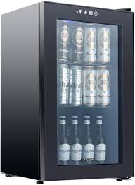 4.1 out of 5 stars. Beverage Cooler And Refrigerator Mini Fridge For Home Office Or Bar With Glass Door And Adjustable