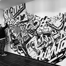 Black And White Graffiti Wall Art Love The Complexity Of This Mural Type By Nairone Typegang Typegang Com Typegang Com Typegang Typ Mural Wall Art Graffiti Wall Art Murals Street Art