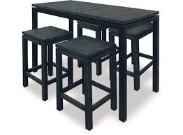 Finally there is a compact and easy to use set that you can attach to your balcony for maximum space saving opportunities. Inlet Outdoor 5 Pce Bar Setting Danske Mobler