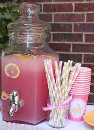 Lemonade Stand Kit Free Printable And Summer Camp Link Up Party Design Dazzle Baby Shower Diy Baby Shower Fun Baby Shower