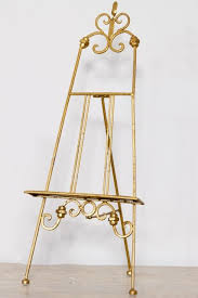 Small Antique Gold Metal Display Easel Top Table Wedding Menus Table Plans Arreglos Florales Funerarios Decoracion De Unas Letreros Acrilicos