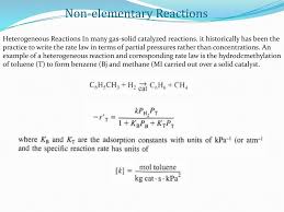 (a) the equation for the elementary reaction is. Che 402 Chemical Reaction Engineering Ppt Download