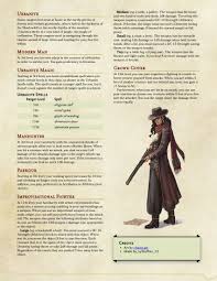 It would be fair to say the prospect of working. Urbanite Ranger Archetype Navigate The Concrete Jungle And Hunt Your Fellow Man Dndhomebrew