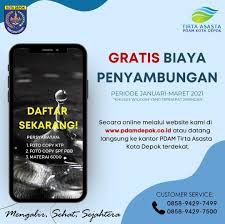 Wow Pdam Depok Lanjutkan Promo Gratis Januari Maret 2021 Depoknet