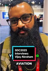 More interviews with #businessaviation professionals from #SDC2025: Vijay  Abraham #privatejet #networking #aviationstudent #scholarship #aviation  #dispatcher
