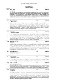 ROMANZI - Azienda Ospedaliera Fatebenefratelli e Oftalmico