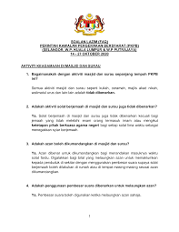 Terima notifikasi waktu solat terus ke telefon bimbit / komputer anda? Http Covid 19 Moh Gov My Faqsop Faq Pkpb Selangor Wp Kuala Lumpur Wp Putrajaya Faq Jakim Masjid Dan Surau Pdf