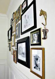 Sunlit vintage picture frame 5x7 inch, luxury antique photo frames with glass front, photo display, tabletop wall hanging, gift ideas, gold and silver 4.6 out of 5 stars 142 $16.99 $ 16. Dining Room Tour And Story Gold Dining Room Black And Gold Living Room Gallery Wall Frames