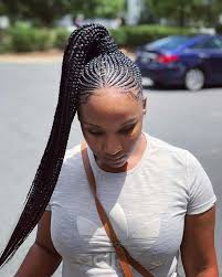 It does take a lot of artistry and patience to put together an exquisite braided hairstyle, but the a braided ponytail for black hair can be infused with braiding techniques like this and others for a unique look. 72 Ideas To Make Your Cornrow Hairstyle The Best One
