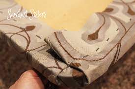 Steps to reupholster a dining room chair seat/cushion with piping making the piping. How To Reupholster Dining Chairs With Piping Sawdust Sisters