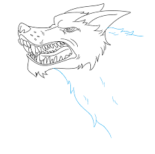 He, too, sat down and howled. How To Draw A Snarling Wolf Really Easy Drawing Tutorial