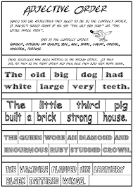 Free Teacher Worksheets Download Now And Use Today Adjectives Order Of Adjectives Learning Worksheets