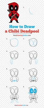 (deadpool drawing full body, how to draw deadpool easy, deadpool learn to draw deadpool easy store: How To Draw Chibi Deadpool Chibi Deadpool Drawing Easy Hd Png Download Vhv