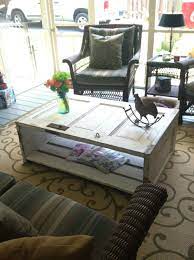 Read on to see how a $10 door became this fantastically upcycled piece of furniture. Coffee Table Made From Old 5 Panel Door Coffee Table Doors And Floors Furniture Diy