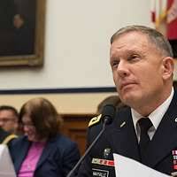 From right, U.S. Army Lt. Gen. William C. Mayville