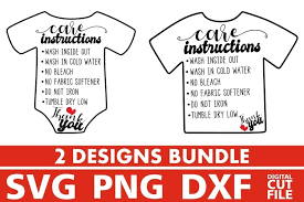 Download 2x T Shirt Care Instructions Svg Care Card Instruction Svg 576124 Cut Files Design Bundles
