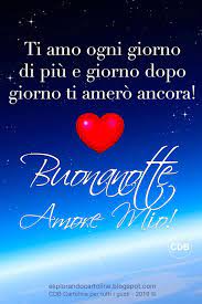 Cdb Cartoline Per Tutti I Gusti Cartolina Buonanotte Amore Mio Ti Amo Ogni Buonanotte Ti Amo Amore