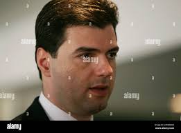 Albania's Foreign Minister, Lulzim Basha, talks to the press during the  Meeting of the Ministers for Foreign Affairs of the South-East European  Cooperation Process in the Bulgarian capital Sofia, Thursday, Feb. 28,