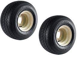 2 Pack Club Car Beige Tan Golf Cart Tire On Rim 18x8 50 8 18 X 8 5 X 8 4 Lug Golf Cart Tires Golf Carts Trailer Tires