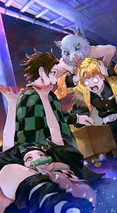 Enjoy our curated selection of 246 tanjiro kamado wallpapers and background images from the anime demon slayer: Doujinshi áº£nh Kimetsu No Yaiba 3 Bá»™ Tá»© Ba Ä'áº¡o Nha Ta Anime Demon Slayer Anime Demon Slayer Wallpaper