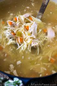 Even doctors advise taking this soup whenever someone is feeling under the weather. Chicken Noodle Soup New York Penicillin A Family Feast