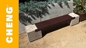 Make A Concrete And Wood Bench With Cheng Outdoor Concrete Mix And 2x4 S Concrete Garden Bench Concrete Bench Concrete Outdoor Furniture