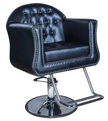 Icarus Young Black Beauty Salon Styling Chair Round Base Salon Guys Salon Styling Chairs Chair Style Salon Chairs