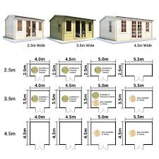 Billyoh Dorset Log Cabin Summer Houses Garden Buildings Direct Summer House Garden Garden Buildings Direct Flat Roof Shed