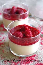 Panna Cotta Au Coulis De Framboises Recette Panacotta Coulis Framboise Recette