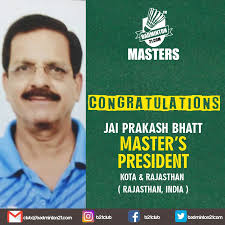 OFFICIAL Master's President of B21 MASTERS of Kota and Rajasthan,  Rajasthan, INDIA Master's President Jai Prakash Bhatt CONGRATULATIONS AND  WELCOME TO THE FAMILY OF B21 MASTERS (A department of badminton21 ). JOIN