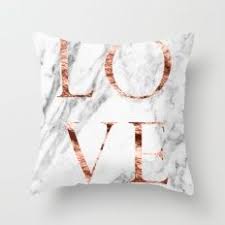 Rose Gold Marble Love Throw Pillow Gold Room Decor Rose Gold Room Decor Marble Bedroom