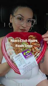 Sam's Club Heart Sushi Platter 🍣 #asmr #mukbangvideo #asmrtiktoks  #asmrvideo #asmrsounds #foodmukbang #mukbang #foodasmr