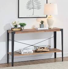 Amazon Com O K Furniture Industrial Rustic 2 Tier Occasional Console Sofa Table For Living Room Entry Living Room Table Furniture Furniture For Small Spaces