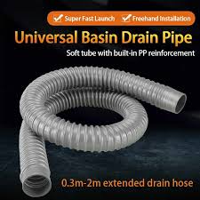 Long flexible drain hose with 2 x 1 female pvc adapters.product code: Universal Becken Drain Rohr 0 3 2m Innen Durchmesser 32mm Verlangern Verdicken Flexible Ersatz Schlauch Strohhalme Langlebig Teile Plumbing Hoses Aliexpress